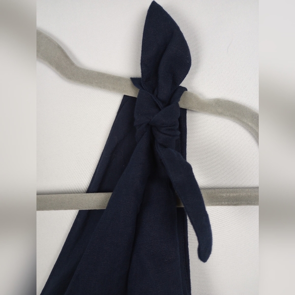 NWT GAP Sleeveless Tie Shoulder Linen Dress Size 10 - Picture 4 of 7